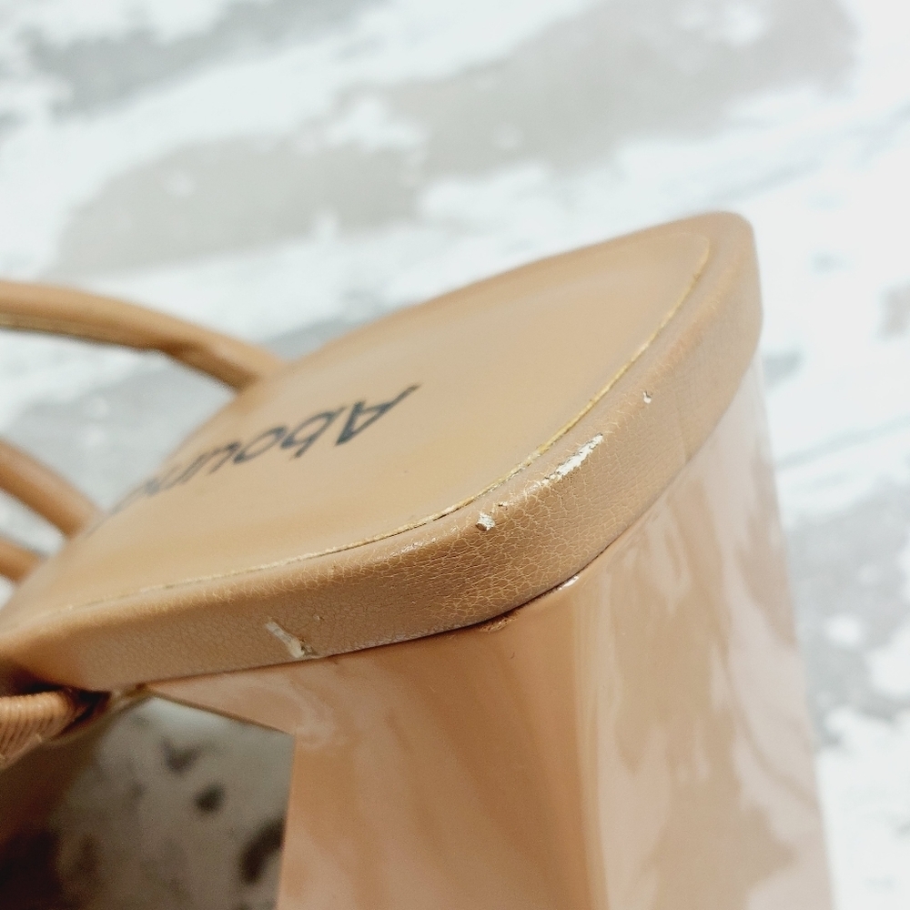 New Abound Austyn Brown Tubular Strap Block Heel Sandals X387 - Picture 13 of 15